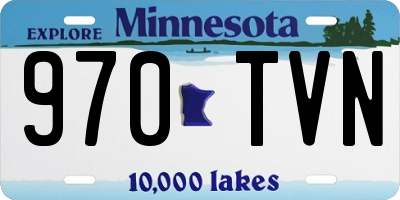 MN license plate 970TVN