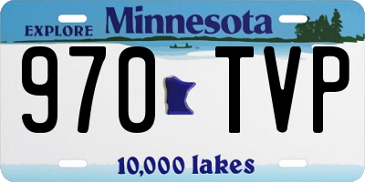 MN license plate 970TVP