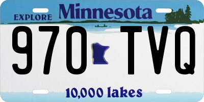 MN license plate 970TVQ