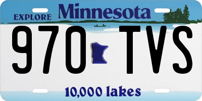 MN license plate 970TVS