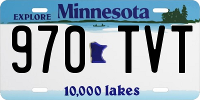 MN license plate 970TVT
