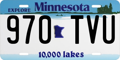 MN license plate 970TVU