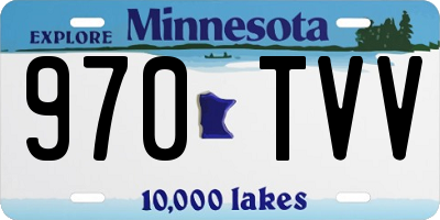 MN license plate 970TVV