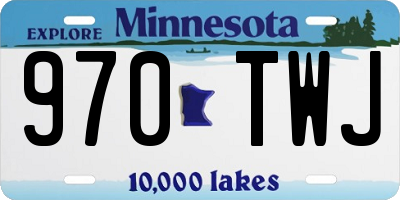 MN license plate 970TWJ