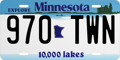 MN license plate 970TWN