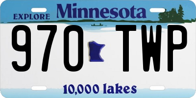 MN license plate 970TWP