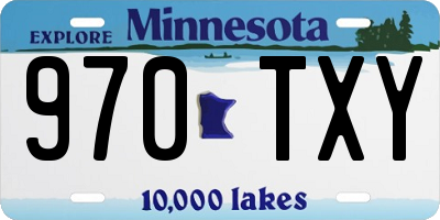 MN license plate 970TXY