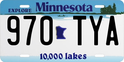 MN license plate 970TYA