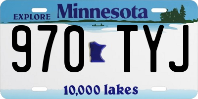 MN license plate 970TYJ