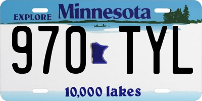 MN license plate 970TYL