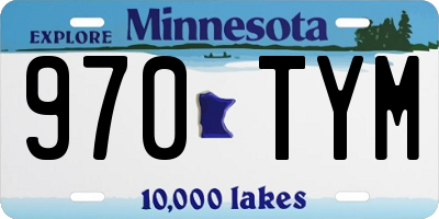 MN license plate 970TYM