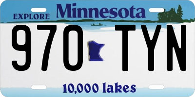 MN license plate 970TYN