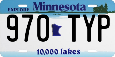MN license plate 970TYP