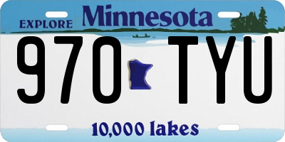MN license plate 970TYU