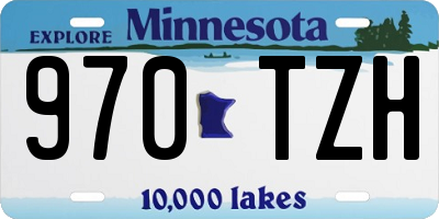 MN license plate 970TZH
