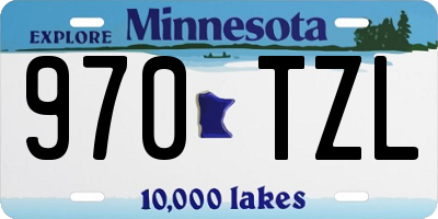 MN license plate 970TZL
