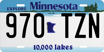MN license plate 970TZN