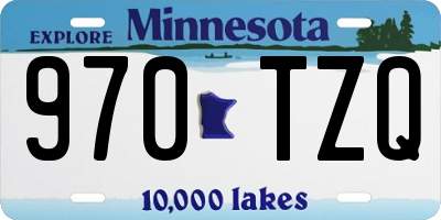 MN license plate 970TZQ
