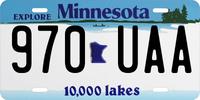 MN license plate 970UAA