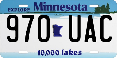 MN license plate 970UAC