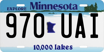 MN license plate 970UAI