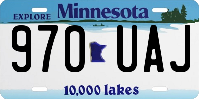 MN license plate 970UAJ