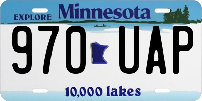MN license plate 970UAP