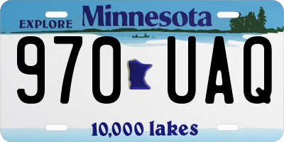 MN license plate 970UAQ
