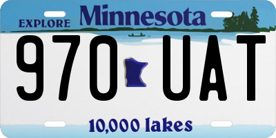MN license plate 970UAT