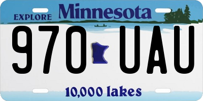 MN license plate 970UAU