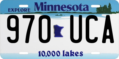 MN license plate 970UCA