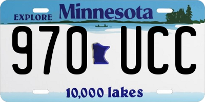 MN license plate 970UCC
