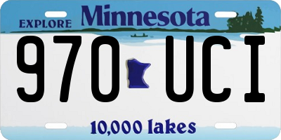 MN license plate 970UCI