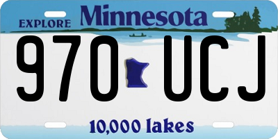 MN license plate 970UCJ