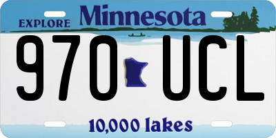 MN license plate 970UCL