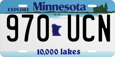 MN license plate 970UCN