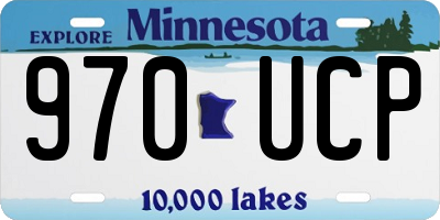 MN license plate 970UCP