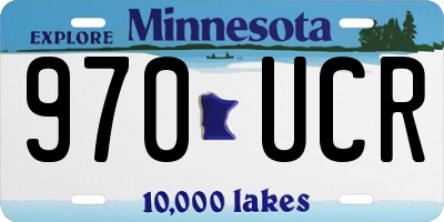 MN license plate 970UCR