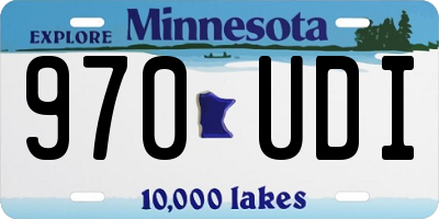 MN license plate 970UDI