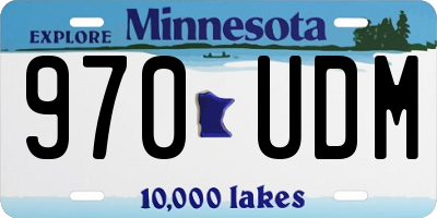 MN license plate 970UDM