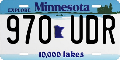 MN license plate 970UDR