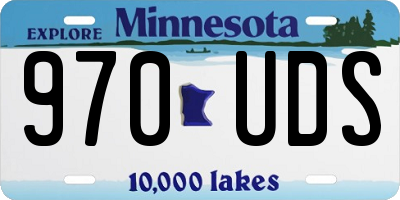 MN license plate 970UDS