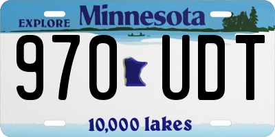 MN license plate 970UDT