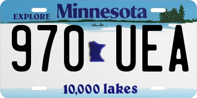 MN license plate 970UEA