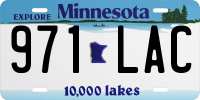 MN license plate 971LAC