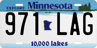 MN license plate 971LAG
