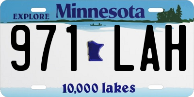 MN license plate 971LAH