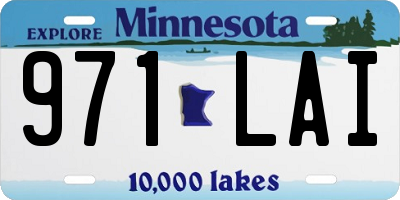 MN license plate 971LAI