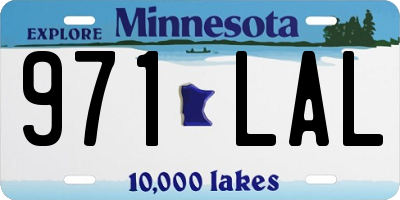 MN license plate 971LAL
