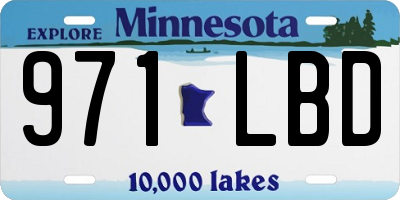 MN license plate 971LBD